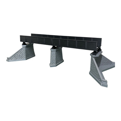 OO Gauge Model Railway Scenery Iron Girder Bridge 1:76 Scale