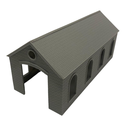 N Gauge 1:148 Engine Shed – 3D Printed Model Railway Engine Building