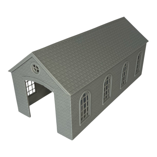 N Gauge 1:148 Engine Shed – 3D Printed Model Railway Engine Building