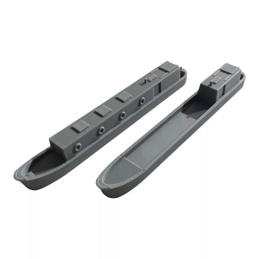 OO Gauge Model Railway Canal Boat/Barge - Pair