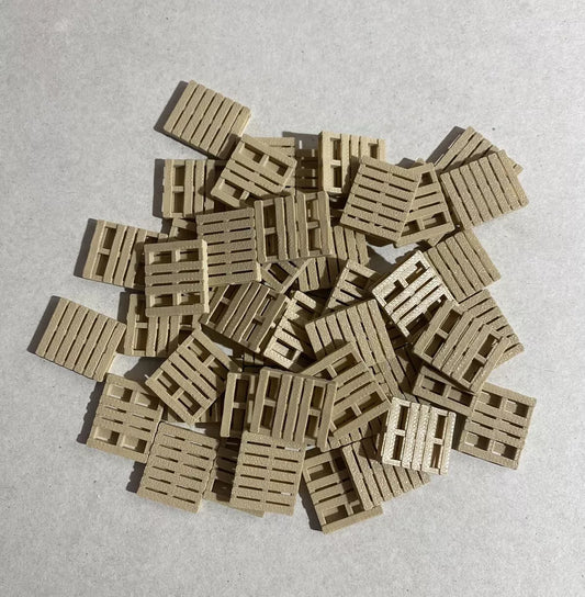 OO Gauge Model Railway Pallets - Pack of 50