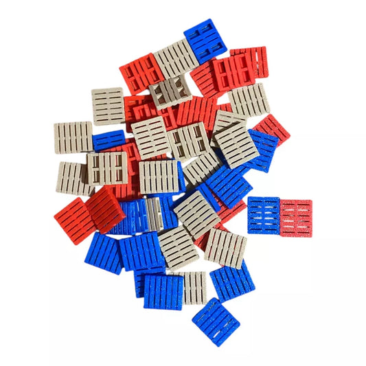 OO Gauge Model Railway Pallets - Pack of 50 (Mixed)